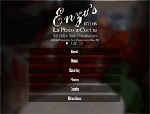 Tablet Screenshot of enzoscucina.com